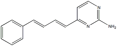 4-(4-phenylbuta-1,3-dienyl)pyrimidin-2-amine Structure