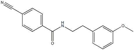 4-cyano-N-(3-methoxyphenethyl)benzenecarboxamide 구조식 이미지