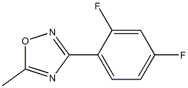 3-(2,4-difluorophenyl)-5-methyl-1,2,4-oxadiazole 구조식 이미지