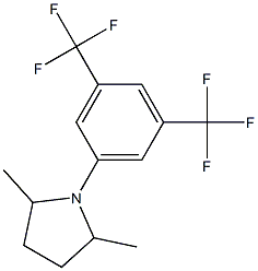 1-[3,5-di(trifluoromethyl)phenyl]-2,5-dimethylpyrrolidine Structure