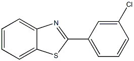 2-(3-chlorophenyl)-1,3-benzothiazole 구조식 이미지