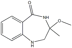 3-methoxy-3-methyl-2,3,4,5-tetrahydro-1H-1,4-benzodiazepin-5-one Structure