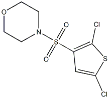 4-[(2,5-dichloro-3-thienyl)sulfonyl]morpholine 구조식 이미지