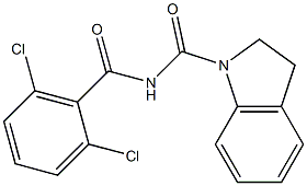 N1-(2,6-dichlorobenzoyl)indoline-1-carboxamide 구조식 이미지