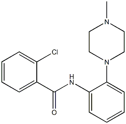 2-chloro-N-[2-(4-methylpiperazino)phenyl]benzenecarboxamide Structure