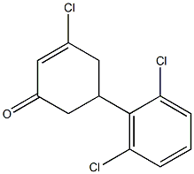 3-chloro-5-(2,6-dichlorophenyl)cyclohex-2-en-1-one Structure