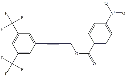 3-[3,5-di(trifluoromethyl)phenyl]prop-2-ynyl 4-nitrobenzoate Structure