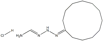 N'-cyclododecylidenaminomethanehydrazonamide hydrochloride Structure