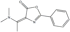 4-[(E)-1-(dimethylamino)ethylidene]-2-phenyl-1,3-oxazol-5(4H)-one 구조식 이미지