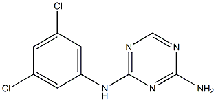 2-Amino-4-(3,5-dichlorophenylamino)-1,3,5-triazine 구조식 이미지