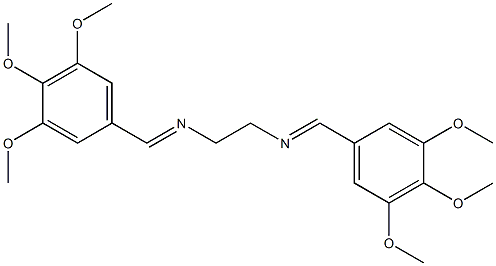 N1,N2-di(3,4,5-trimethoxybenzylidene)ethane-1,2-diamine 구조식 이미지