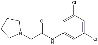 N1-(3,5-dichlorophenyl)-2-tetrahydro-1H-pyrrol-1-ylacetamide 구조식 이미지