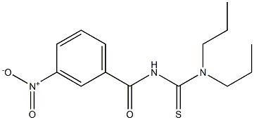 N'-(3-nitrobenzoyl)-N,N-dipropylthiourea 구조식 이미지