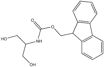 9H-9-fluorenylmethyl N-[2-hydroxy-1-(hydroxymethyl)ethyl]carbamate Structure