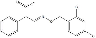 3-oxo-2-phenylbutanal O-(2,4-dichlorobenzyl)oxime 구조식 이미지