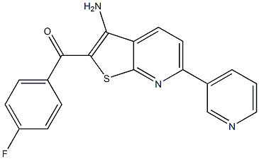 [3-amino-6-(3-pyridinyl)thieno[2,3-b]pyridin-2-yl](4-fluorophenyl)methanone 구조식 이미지