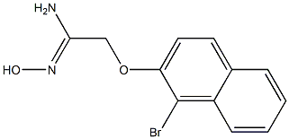 2-[(1-bromo-2-naphthyl)oxy]-N'-hydroxyethanimidamide Structure