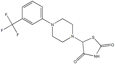 5-{4-[3-(trifluoromethyl)phenyl]piperazino}-1,3-thiazolane-2,4-dione Structure