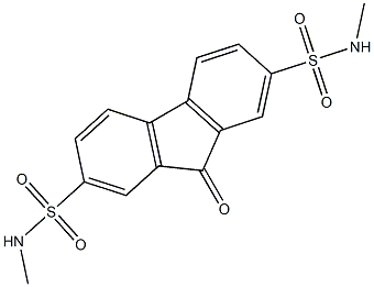 N2,N7-dimethyl-9-oxo-9H-2,7-fluorenedisulfonamide Structure