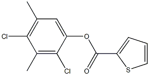 2,4-dichloro-3,5-dimethylphenyl thiophene-2-carboxylate Structure