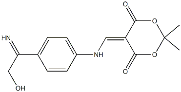 5-{[4-(hydroxyethanimidoyl)anilino]methylene}-2,2-dimethyl-1,3-dioxane-4,6-dione Structure