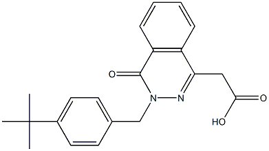 2-{3-[4-(tert-butyl)benzyl]-4-oxo-3,4-dihydro-1-phthalazinyl}acetic acid 구조식 이미지