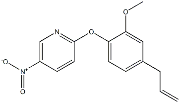 2-(4-allyl-2-methoxyphenoxy)-5-nitropyridine Structure