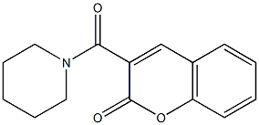 3-(piperidinocarbonyl)-2H-chromen-2-one Structure