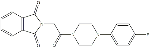 2-{2-[4-(4-fluorophenyl)piperazino]-2-oxoethyl}-1H-isoindole-1,3(2H)-dione Structure