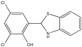 2,4-dichloro-6-(2,3-dihydro-1,3-benzothiazol-2-yl)phenol Structure