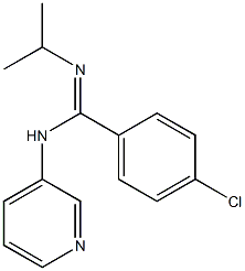 4-chloro-N'-isopropyl-N-(3-pyridinyl)benzenecarboximidamide 구조식 이미지