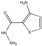 3-aminothiophene-2-carbohydrazide 구조식 이미지