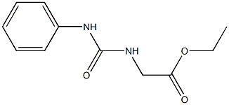 ethyl 2-[(anilinocarbonyl)amino]acetate 구조식 이미지