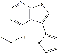 N4-isopropyl-5-(2-thienyl)thieno[2,3-d]pyrimidin-4-amine 구조식 이미지