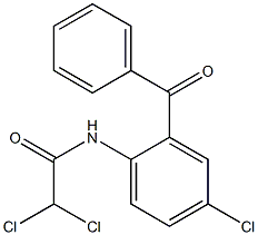 N1-(2-benzoyl-4-chlorophenyl)-2,2-dichloroacetamide Structure