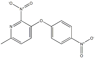 6-methyl-2-nitro-3-(4-nitrophenoxy)pyridine Structure