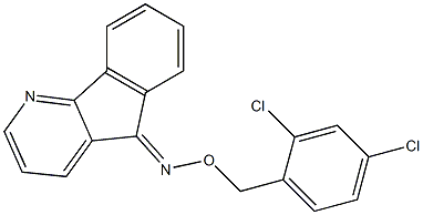 5H-indeno[1,2-b]pyridin-5-one O-(2,4-dichlorobenzyl)oxime 구조식 이미지