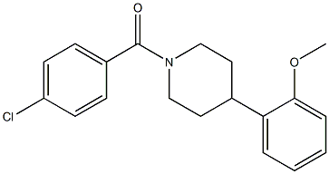 (4-chlorophenyl)[4-(2-methoxyphenyl)piperidino]methanone Structure