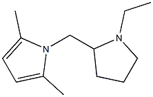 1-[(1-ethylpyrrolidin-2-yl)methyl]-2,5-dimethyl-1H-pyrrole 구조식 이미지