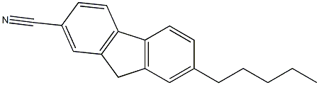 7-pentyl-9H-fluorene-2-carbonitrile 구조식 이미지