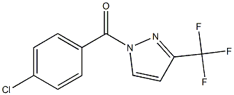 (4-chlorophenyl)[3-(trifluoromethyl)-1H-pyrazol-1-yl]methanone Structure