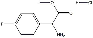 methyl amino(4-fluorophenyl)acetate hydrochloride 구조식 이미지