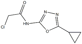 2-chloro-N-(5-cyclopropyl-1,3,4-oxadiazol-2-yl)acetamide Structure