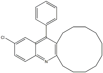 2-chloro-16-phenyl-6,7,8,9,10,11,12,13,14,15-decahydrocyclododeca[b]quinoline Structure