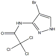 N1-(4-bromo-1H-pyrazol-3-yl)-2,2,2-trichloroacetamide 구조식 이미지