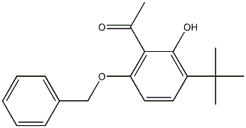 1-[6-(benzyloxy)-3-(tert-butyl)-2-hydroxyphenyl]ethan-1-one 구조식 이미지