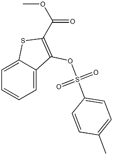 methyl 3-{[(4-methylphenyl)sulfonyl]oxy}benzo[b]thiophene-2-carboxylate Structure