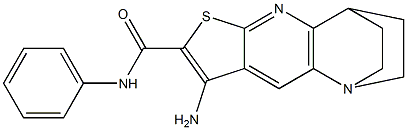 5-amino-N-phenyl-7-thia-1,9-diazatetracyclo[9.2.2.0~2,10~.0~4,8~]pentadeca-2(10),3,5,8-tetraene-6-carboxamide 구조식 이미지