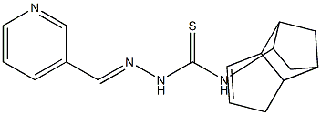 N1-tricyclo[5.2.1.0~2,6~]dec-4-en-8-yl-2-(3-pyridylmethylidene)hydrazine-1-carbothioamide 구조식 이미지