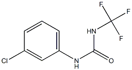 N-(3-chlorophenyl)-N'-trifluoromethylurea 구조식 이미지